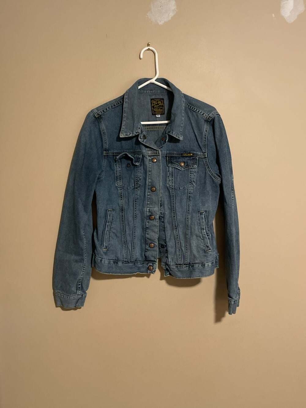 Lucky Brand Denim Jacket Size XL Blue Cotton Trucker